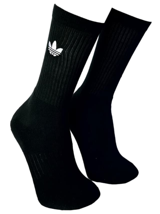 meia adidas basica preta