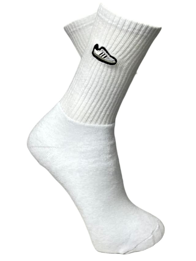 meia adidas tenis bordado