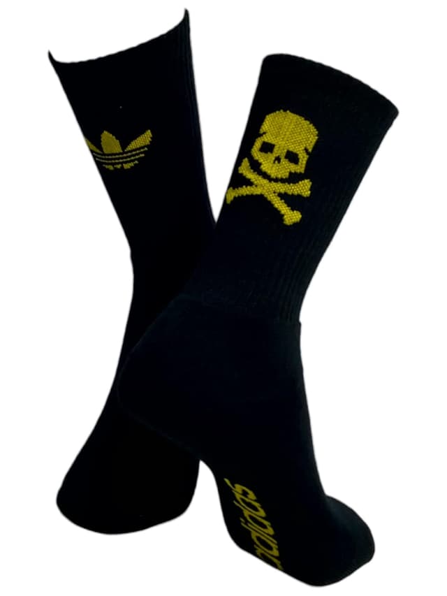 meia adidas toxic preta