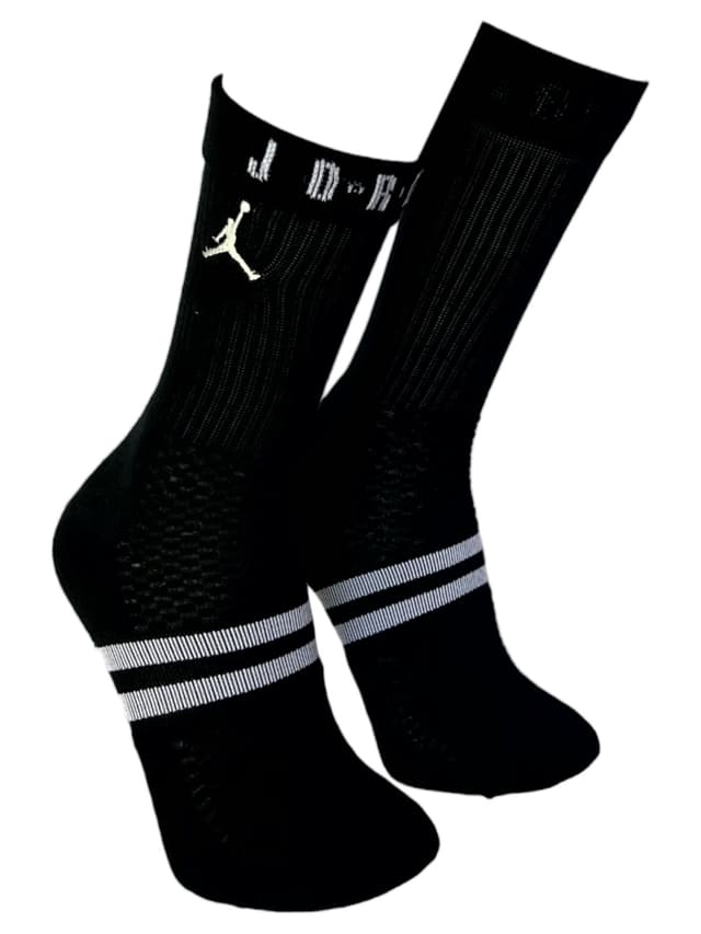 meia jordan basica preta