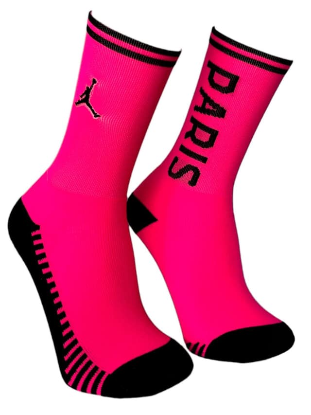 meia jordan poliamida rosa