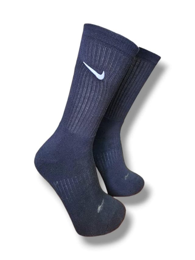 meia nike algodão logo classico bordado preta