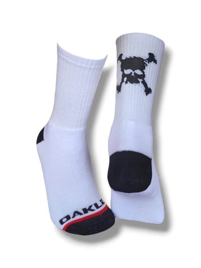 Meia Oakley Caverão Branca
