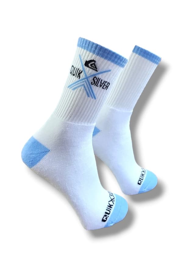 Meia Quiksilver Detalhe Azul